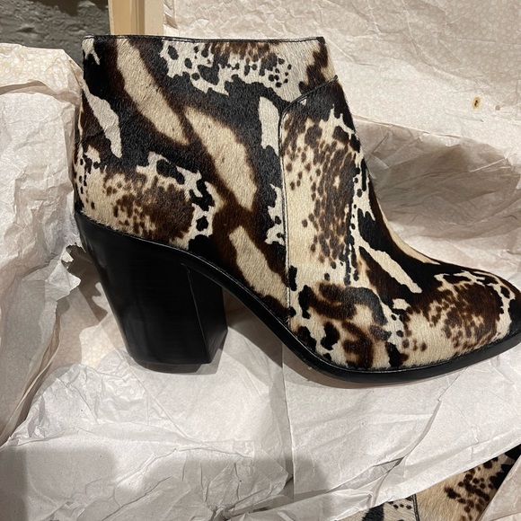 NEW Loeffler Randall Calf Hair Ankle Boots 8 - Picture 14 of 16